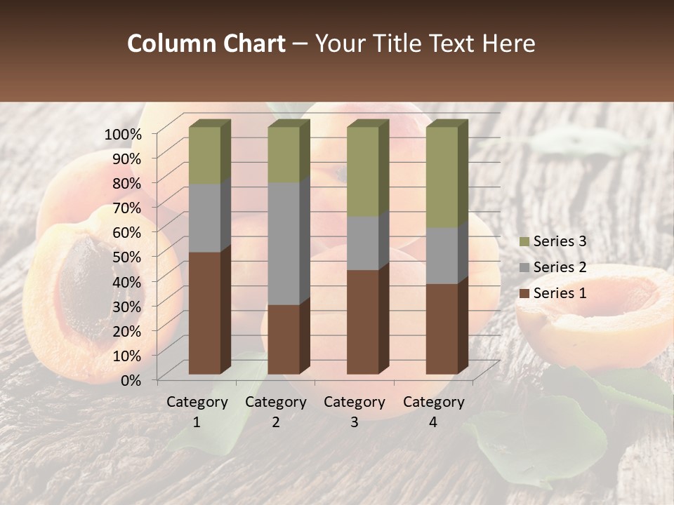 Apricots On A Bench PowerPoint Template