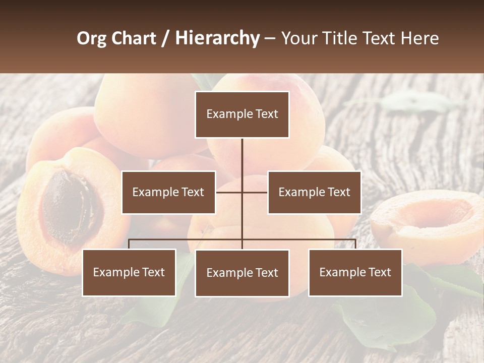 Apricots On A Bench PowerPoint Template