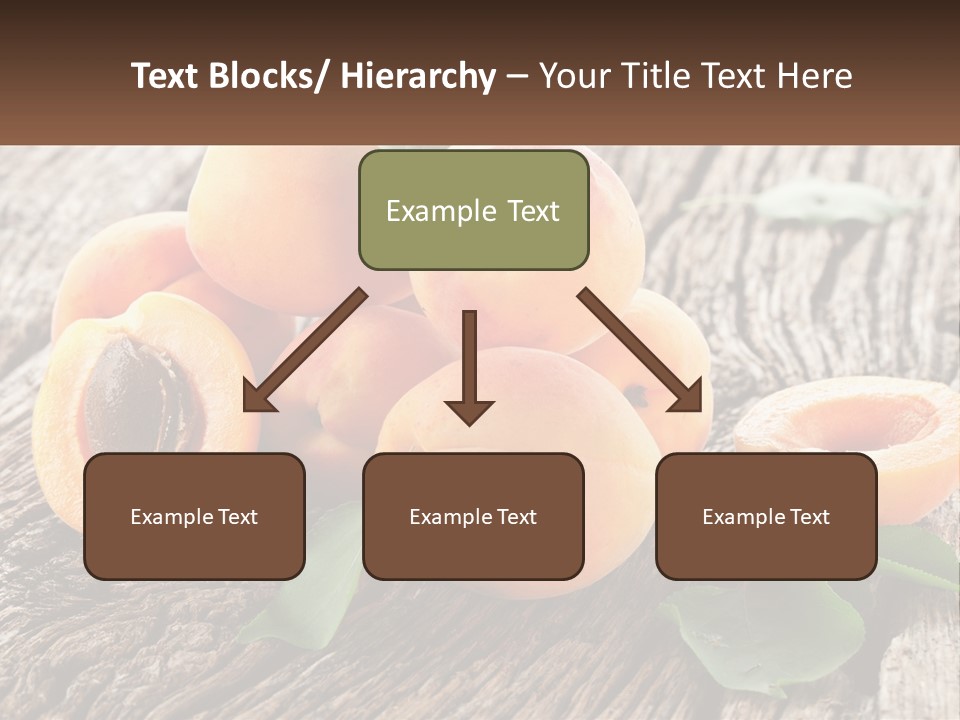 Apricots On A Bench PowerPoint Template