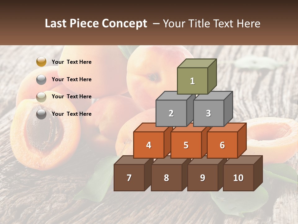 Apricots On A Bench PowerPoint Template