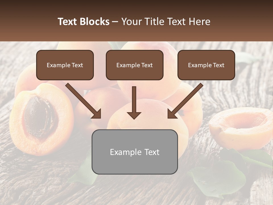 Apricots On A Bench PowerPoint Template