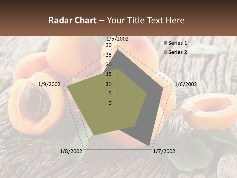 Apricots On A Bench PowerPoint Template