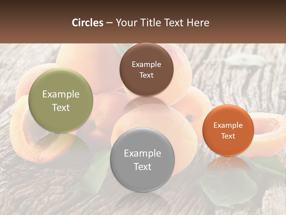 Apricots On A Bench PowerPoint Template