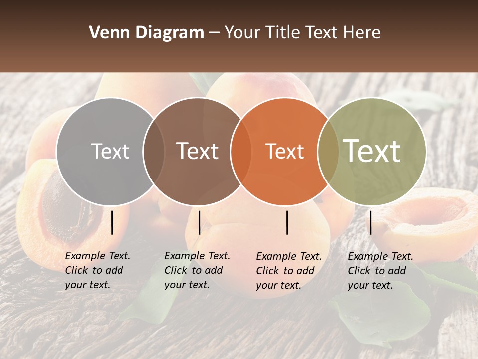 Apricots On A Bench PowerPoint Template
