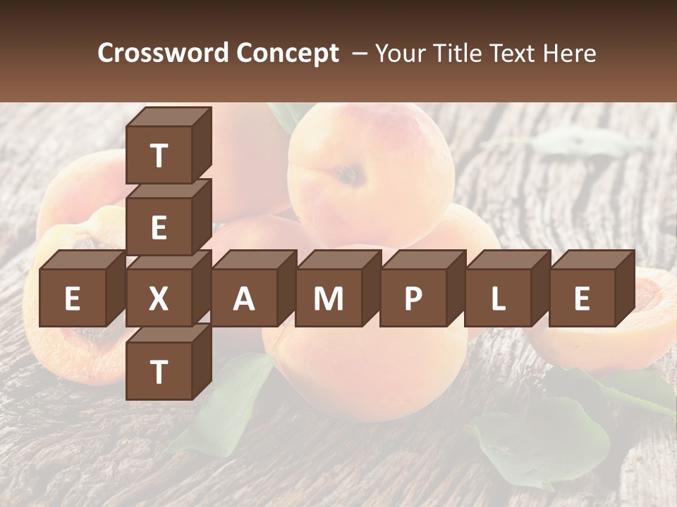 Apricots On A Bench PowerPoint Template