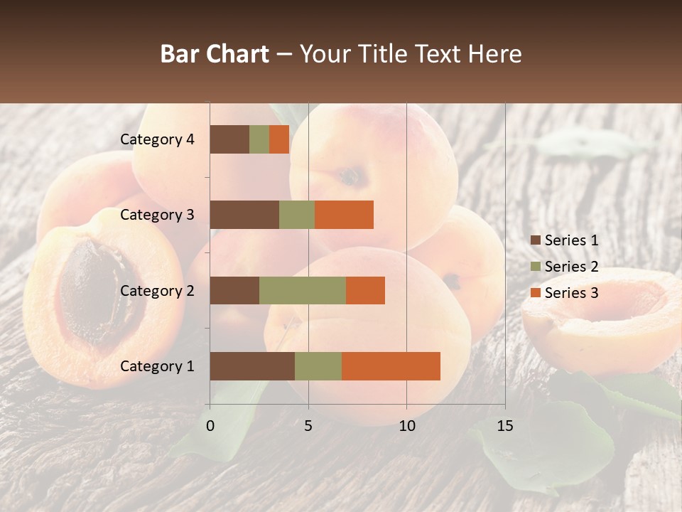 Apricots On A Bench PowerPoint Template