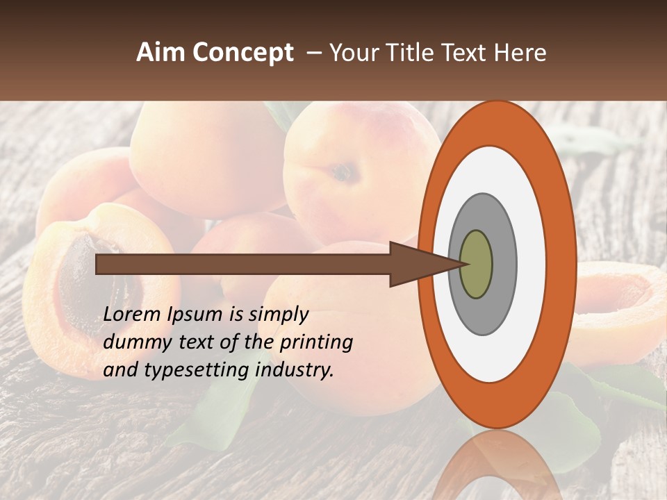 Apricots On A Bench PowerPoint Template