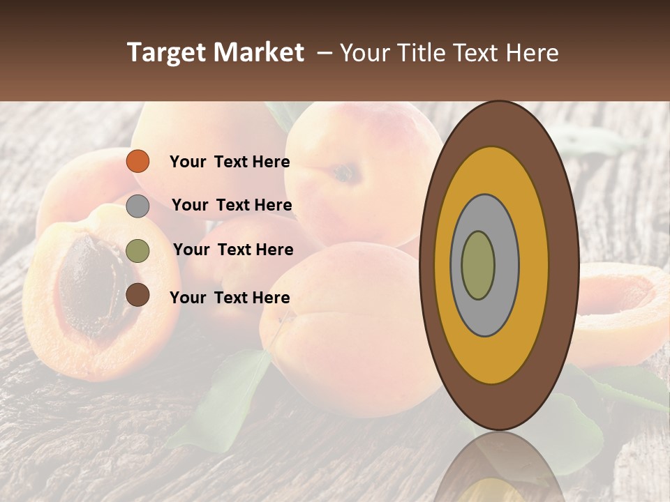 Apricots On A Bench PowerPoint Template