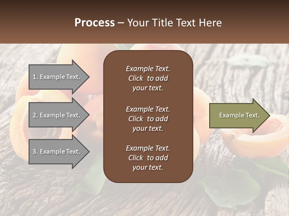 Apricots On A Bench PowerPoint Template