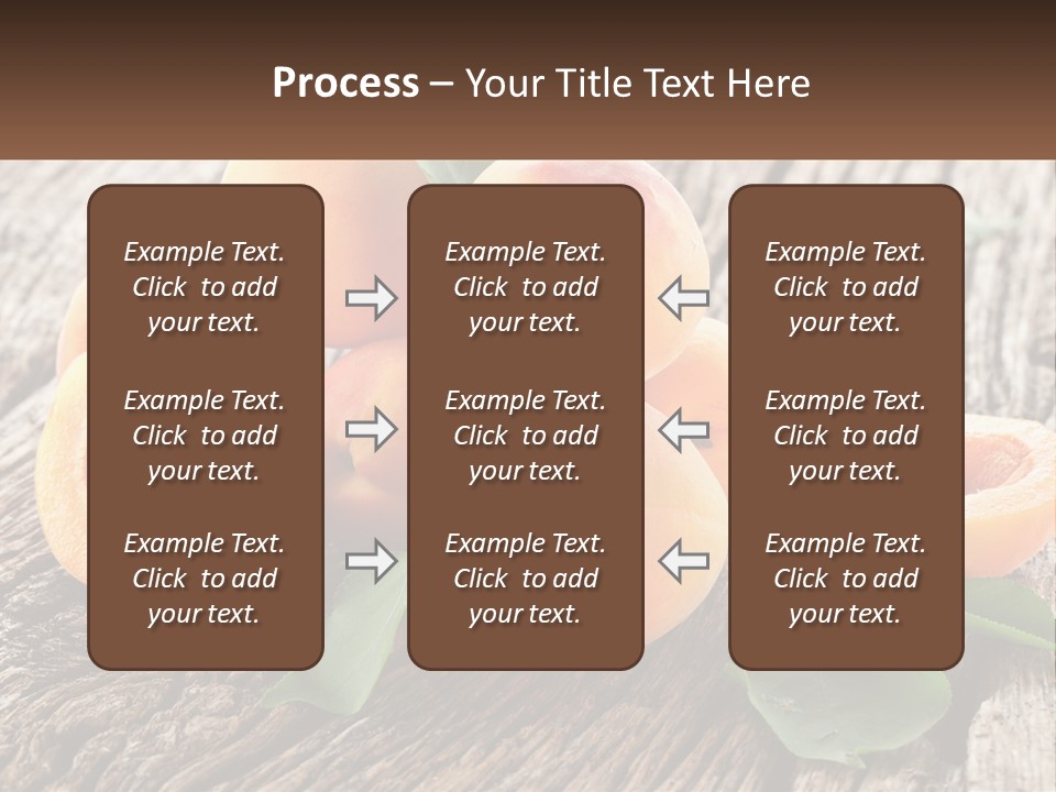 Apricots On A Bench PowerPoint Template