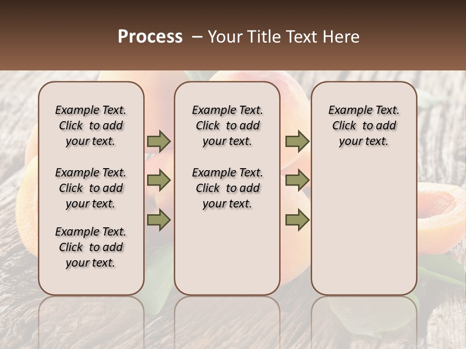 Apricots On A Bench PowerPoint Template