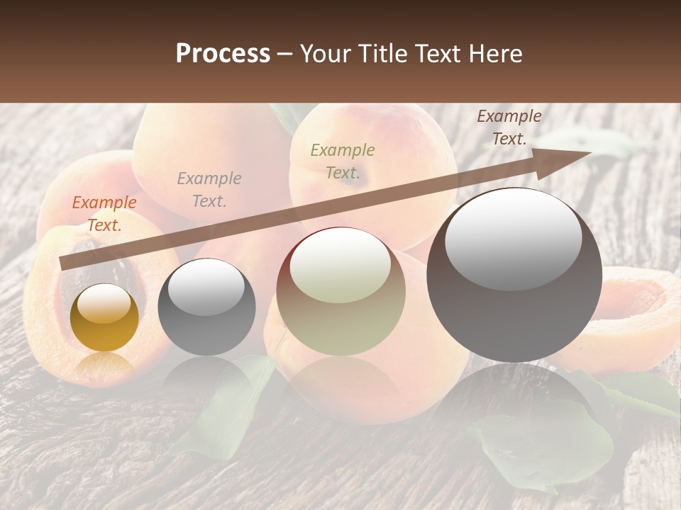 Apricots On A Bench PowerPoint Template