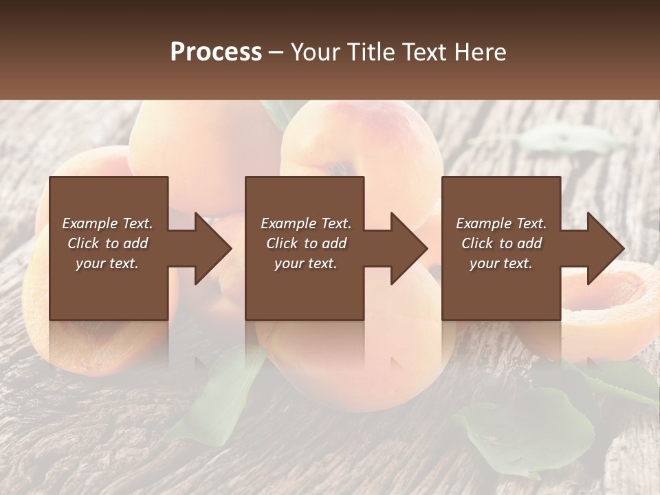Apricots On A Bench PowerPoint Template