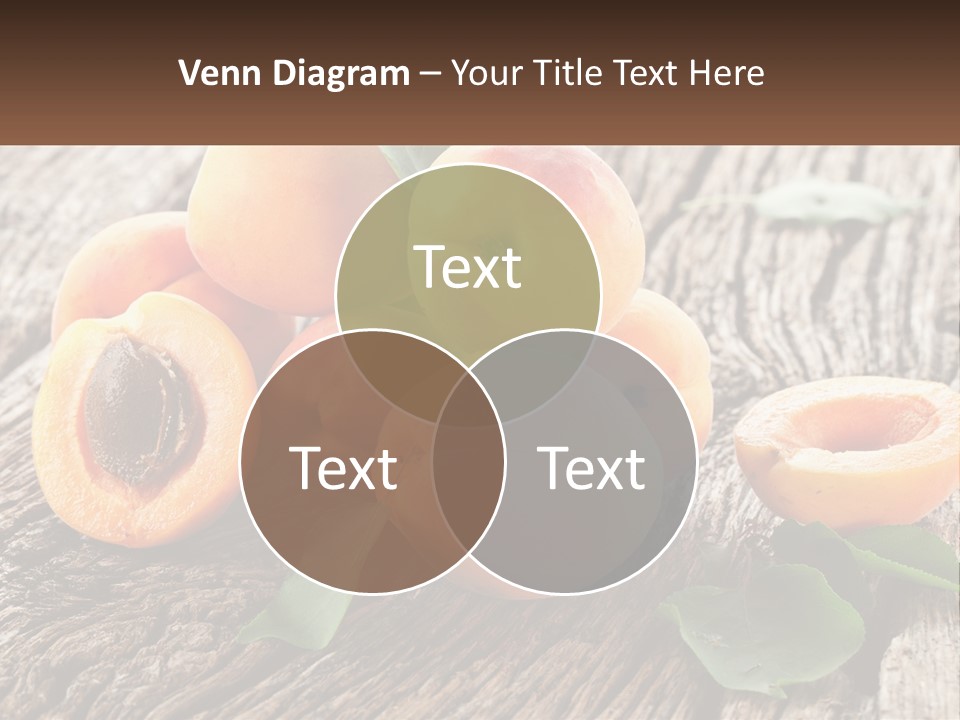 Apricots On A Bench PowerPoint Template