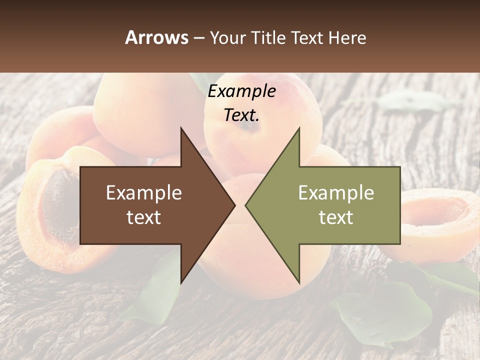 Apricots On A Bench PowerPoint Template