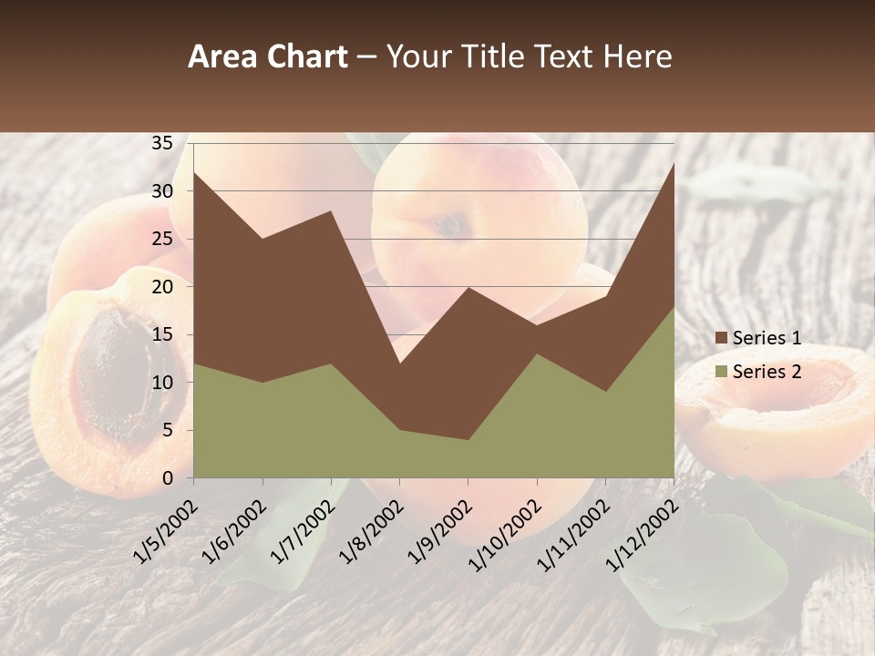 Apricots On A Bench PowerPoint Template