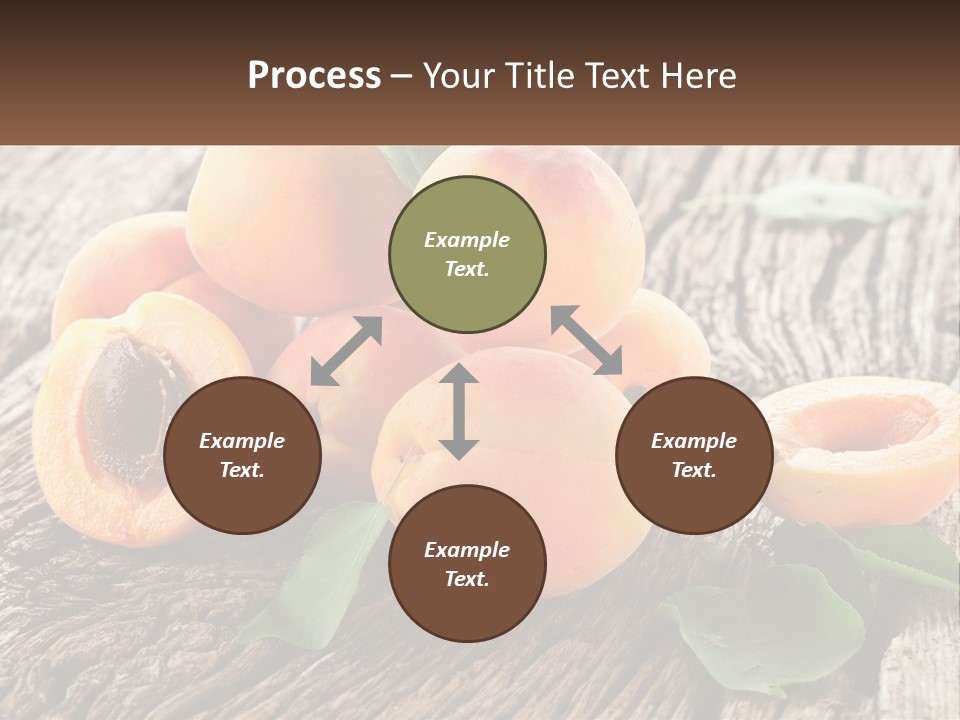 Apricots On A Bench PowerPoint Template