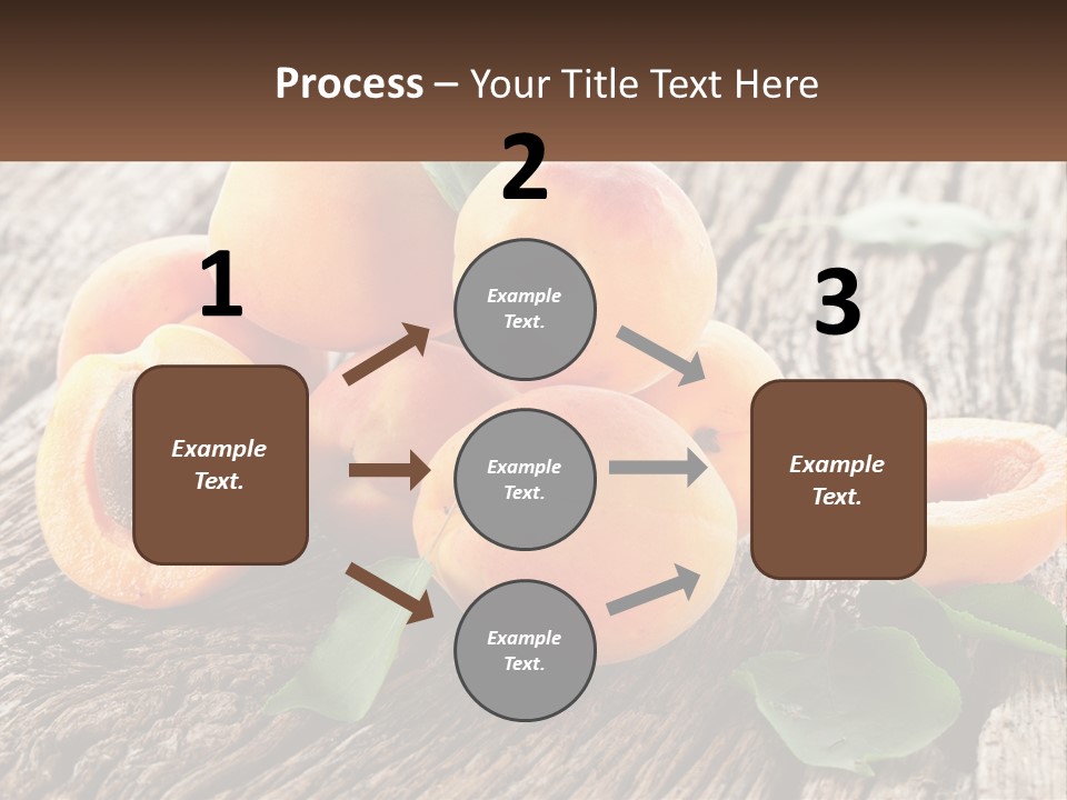 Apricots On A Bench PowerPoint Template