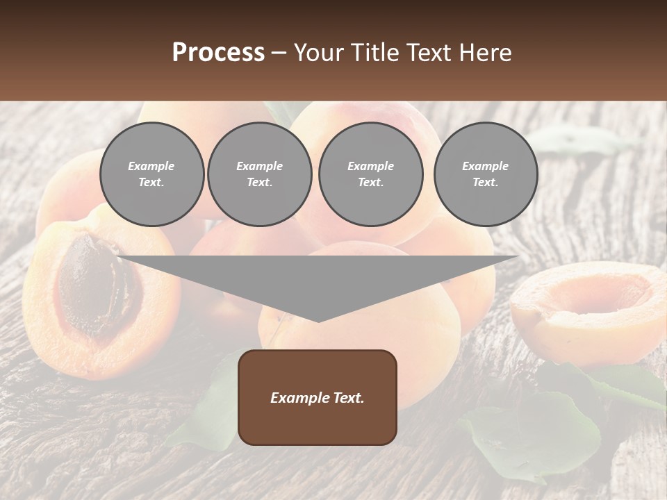 Apricots On A Bench PowerPoint Template