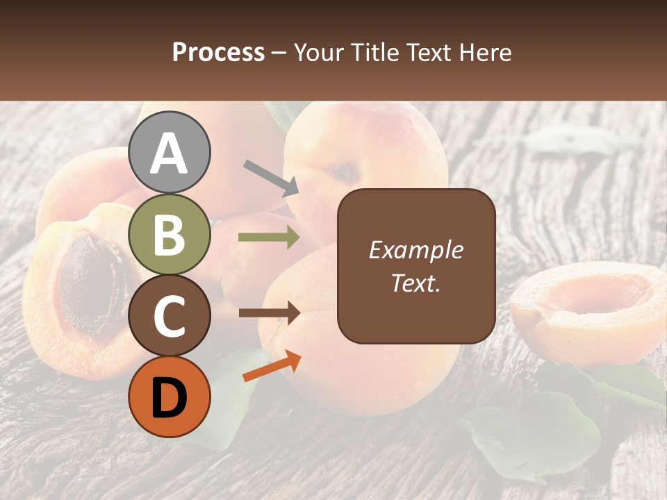 Apricots On A Bench PowerPoint Template