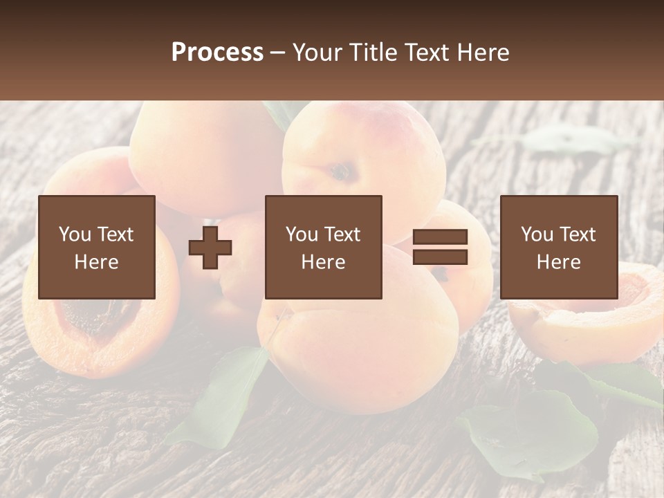 Apricots On A Bench PowerPoint Template