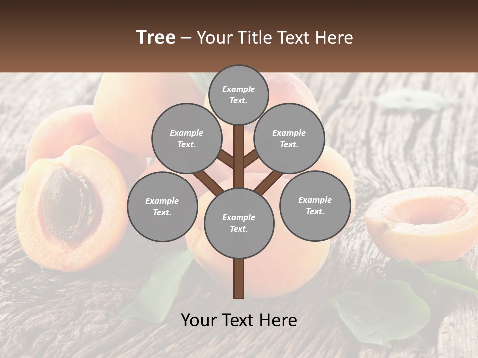 Apricots On A Bench PowerPoint Template