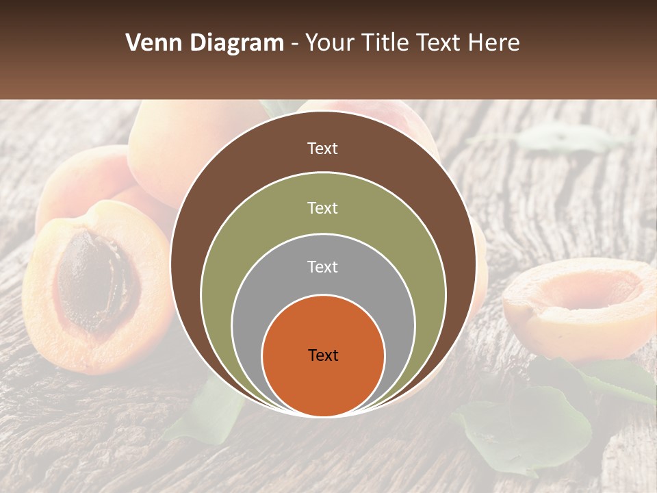 Apricots On A Bench PowerPoint Template