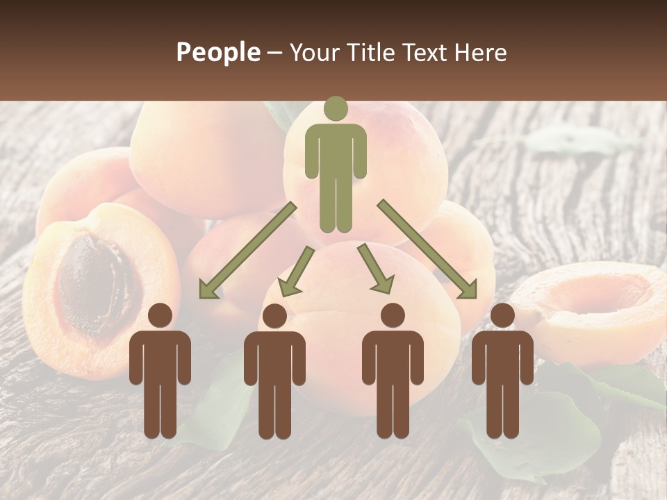 Apricots On A Bench PowerPoint Template