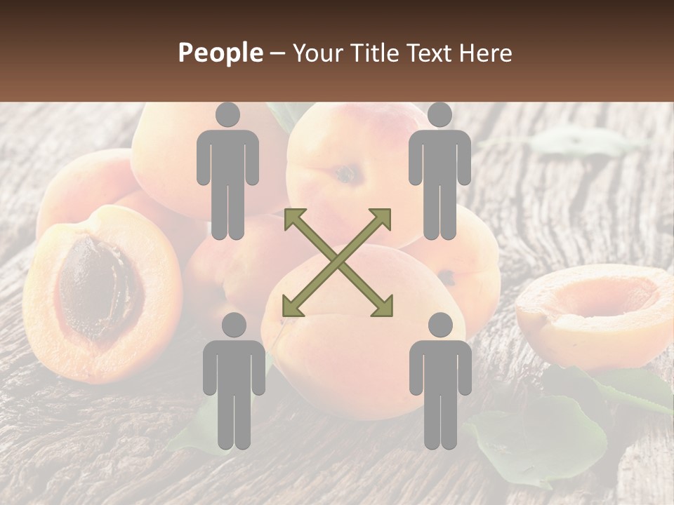 Apricots On A Bench PowerPoint Template