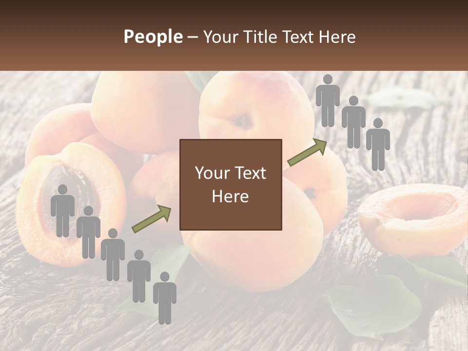 Apricots On A Bench PowerPoint Template