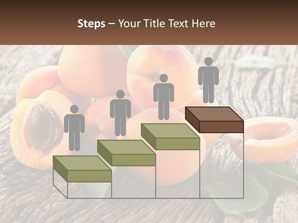 Apricots On A Bench PowerPoint Template