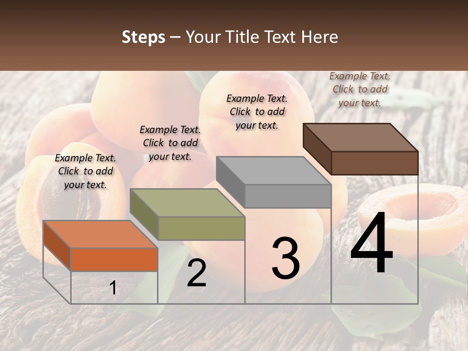 Apricots On A Bench PowerPoint Template