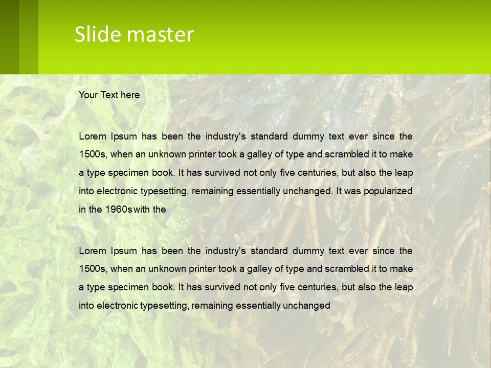 Seaweed PowerPoint Template