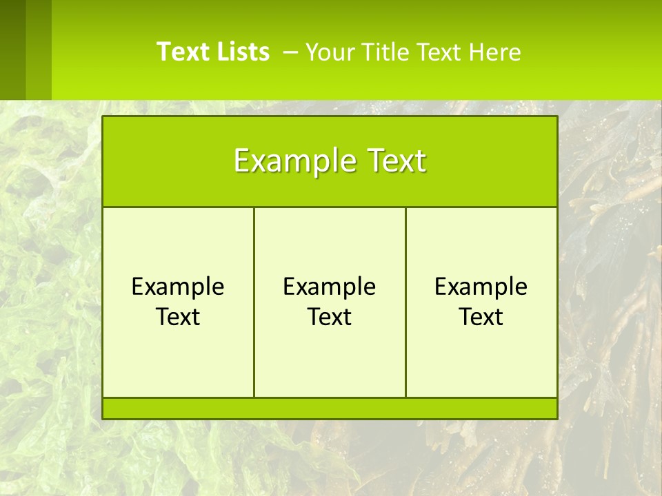 Seaweed PowerPoint Template