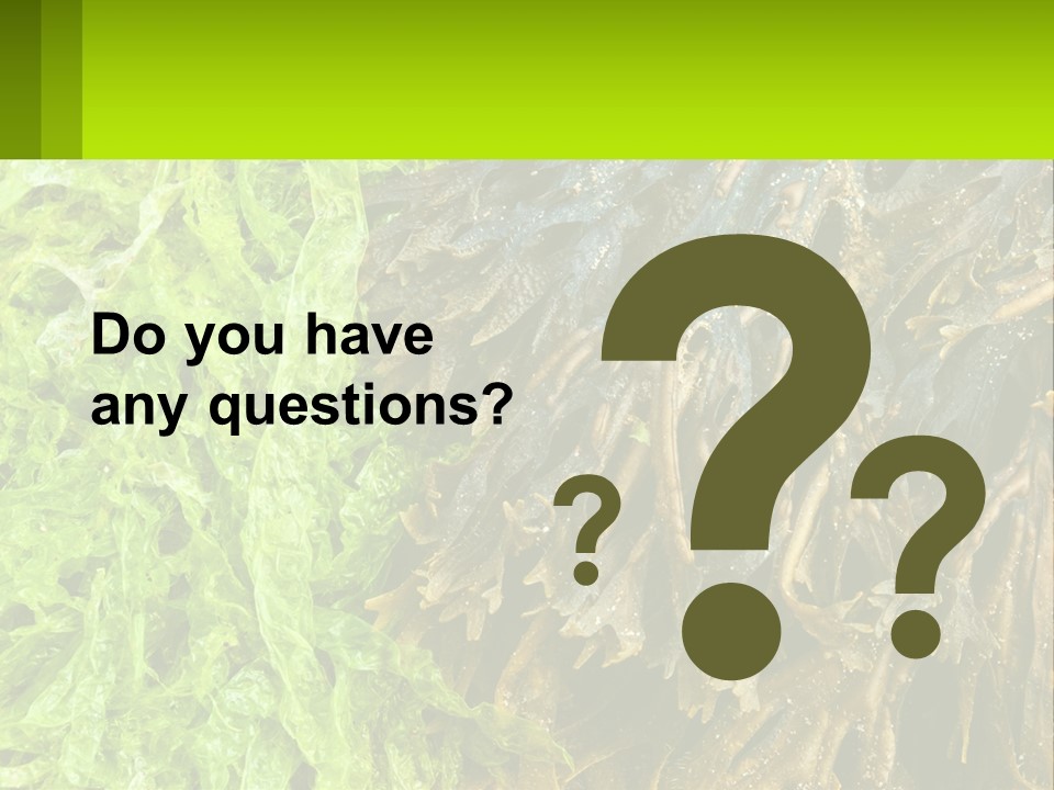 Seaweed PowerPoint Template