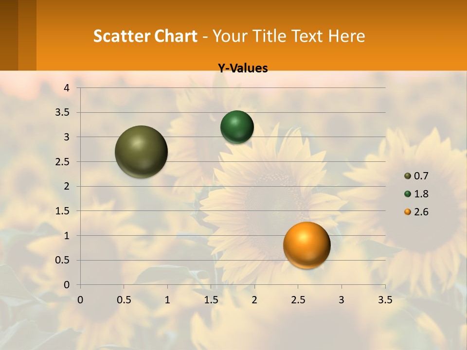 Field Of Sunflowers PowerPoint Template