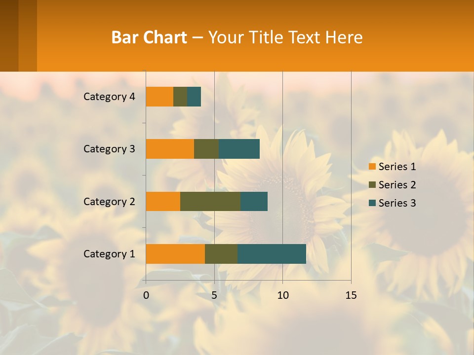 Field Of Sunflowers PowerPoint Template
