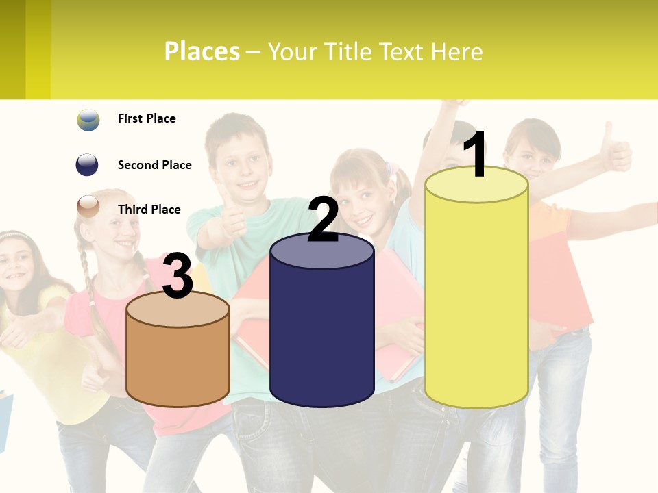 Group Of Children PowerPoint Template