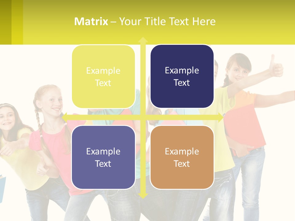 Group Of Children PowerPoint Template