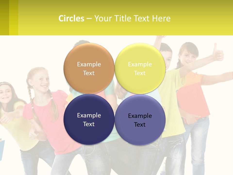 Group Of Children PowerPoint Template