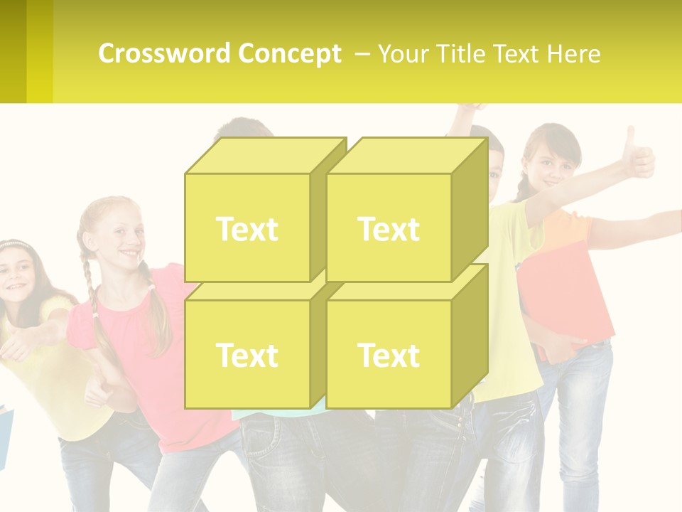 Group Of Children PowerPoint Template