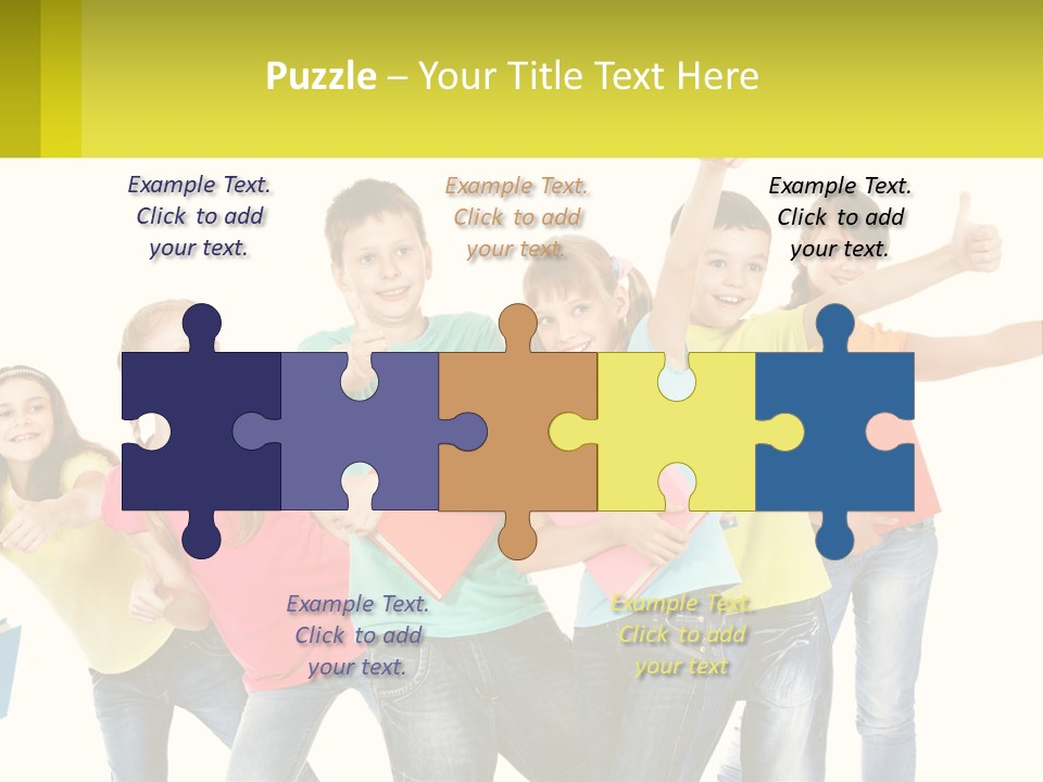 Group Of Children PowerPoint Template