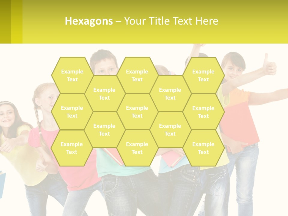 Group Of Children PowerPoint Template
