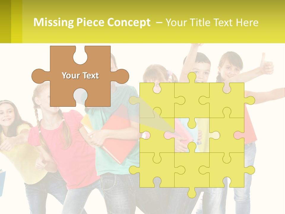 Group Of Children PowerPoint Template