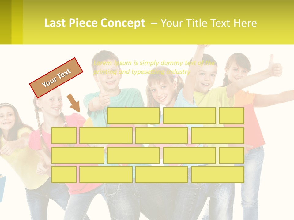 Group Of Children PowerPoint Template