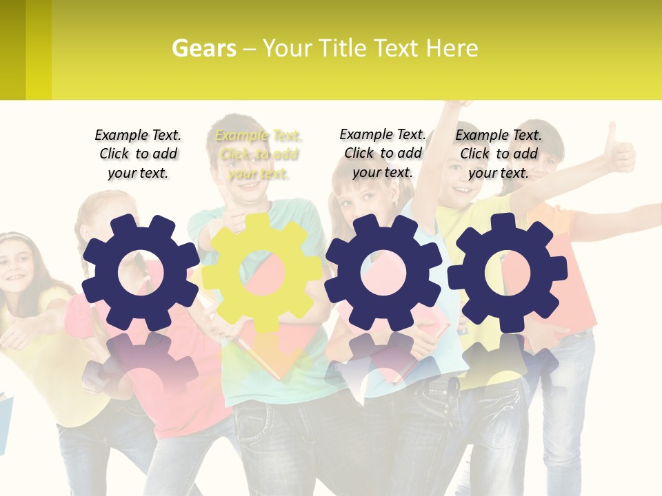 Group Of Children PowerPoint Template