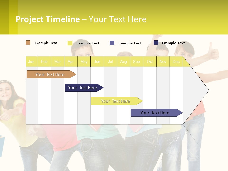 Group Of Children PowerPoint Template