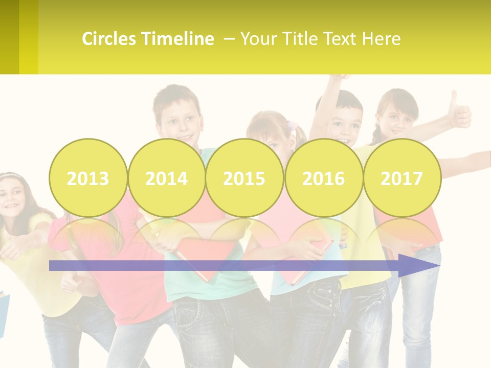 Group Of Children PowerPoint Template