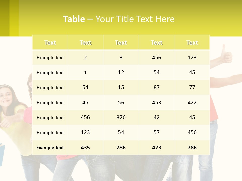 Group Of Children PowerPoint Template