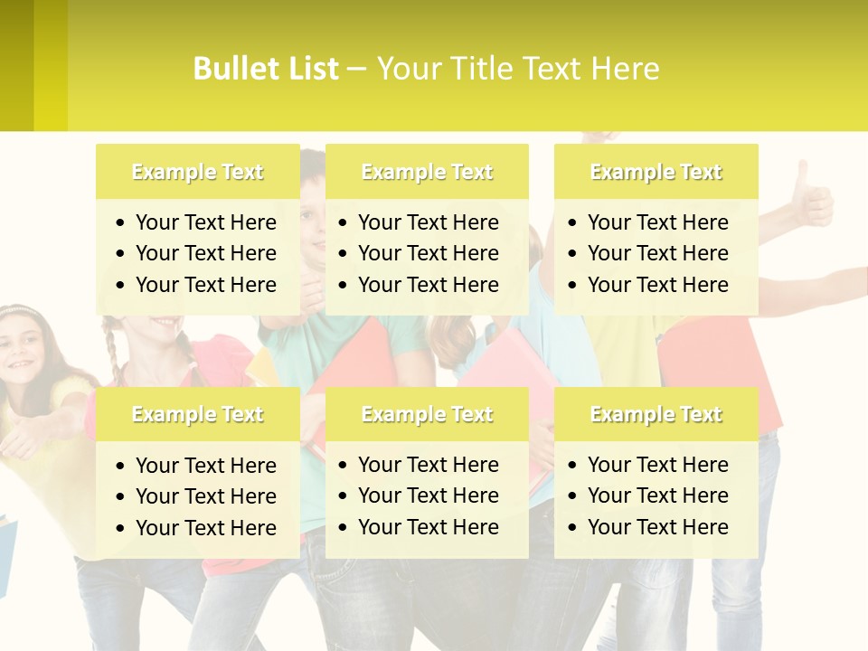 Group Of Children PowerPoint Template